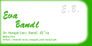 eva bandl business card